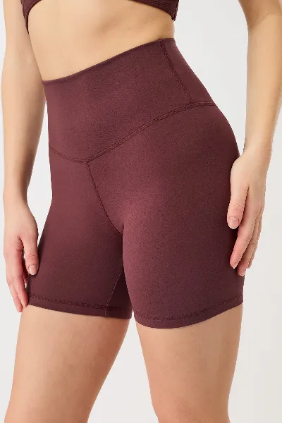 mandala MANDALA Damen vegan Biker Shorts Ruby Rot