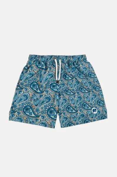 Trendsplant Trendsplant Mediterranean Paisley SEAQUAL®YARN Swim Trunks