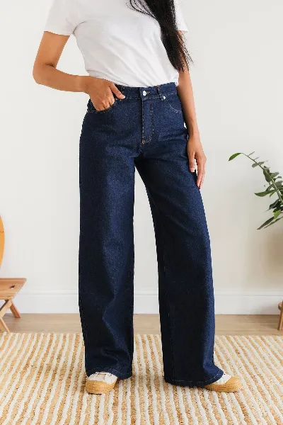 TWOTHIRDS TWOTHIRDS Damen vegan Jeans Gollwitz Blue Denim