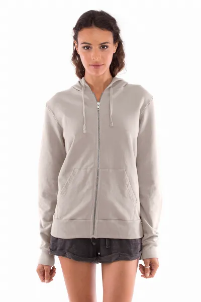 RAVENS VIEW IBIZA RAVENS VIEW IBIZA Damen vegan Hoodie Zip Vedra Stone Grey