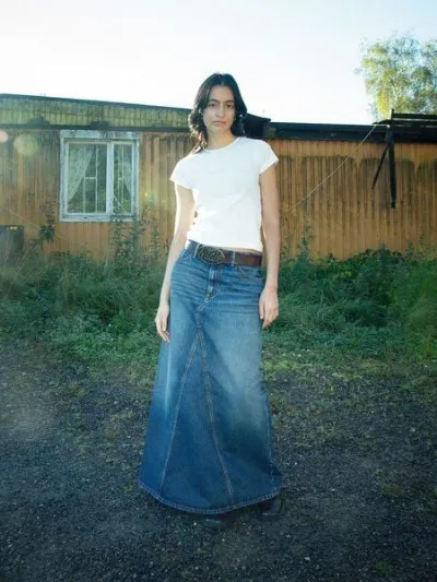 Nudie Jeans Nudie Jeans Tanja Skirt Orange Painter