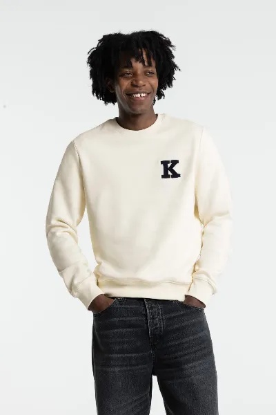 Kings Of Indigo Kings of Indigo Herren vegan Sweatshirt Stephen Cloud Dancer