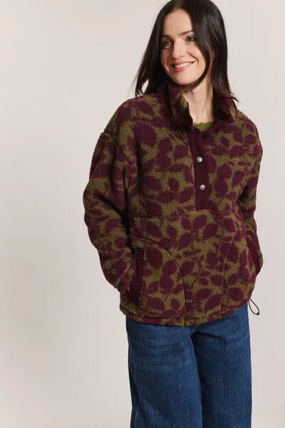 TRANQUILLO TRANQUILLO Fleece-Schlupfjacke Jorgaa mit recyceltem Polyester