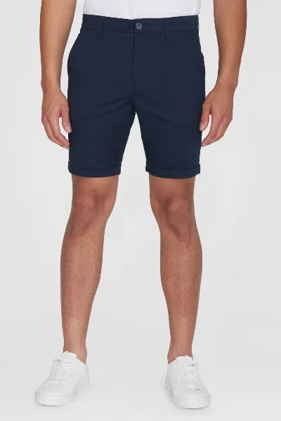 KnowledgeCotton Apparel KnowledgeCotton Apparel Herren vegan Shorts Chino Chuck Regular Total Eclipse