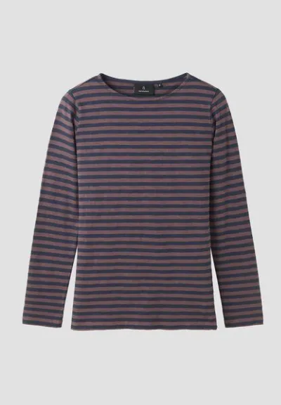 recolution Damen Slub Longsleeve aus Bio-Baumwolle - IRIS STRIPES - recolution