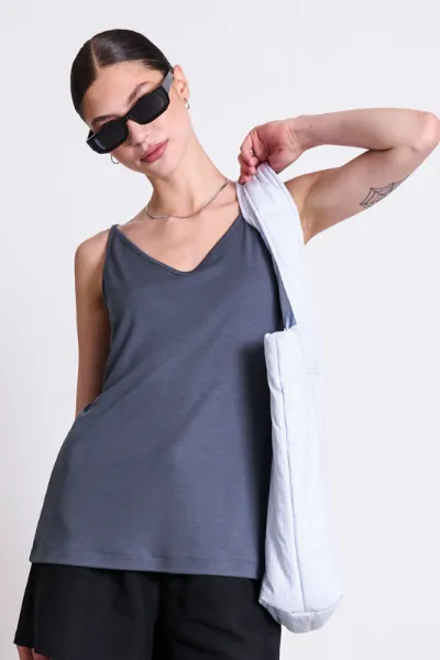 JAN N JUNE JAN 'N JUNE Damen vegan Slip Top Triangle Flow Turbulence