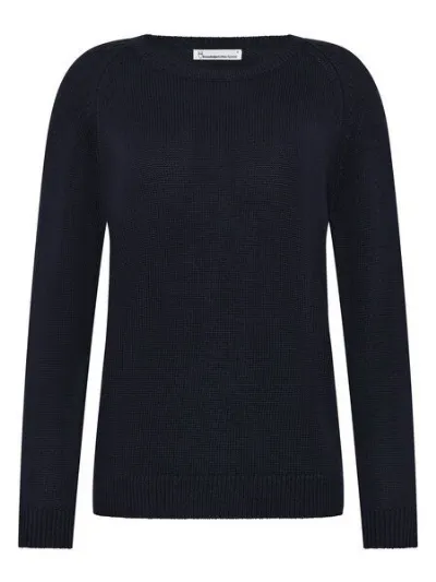 KnowledgeCotton Apparel KnowledgeCotton Apparel Leichter Rundhals-Pullover aus Bio-Baumwolle