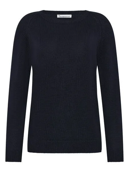 KnowledgeCotton Apparel KnowledgeCotton Apparel Leichter Rundhals-Pullover aus Bio-Baumwolle