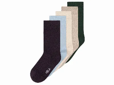 MELA MELA Bio-Socken 'Basic' 5 Paar, mix winter woods,