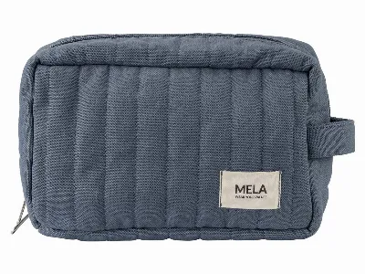 MELA MELA Bio-Kulturbeutel 'PAVEEN' gepolstert, mit 5 Innenfächern, dusty blue