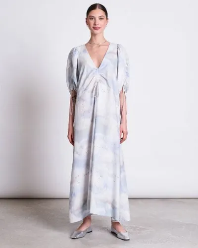 JAN N JUNE JAN N JUNE MAXI BAUMWOLL KLEID DANS