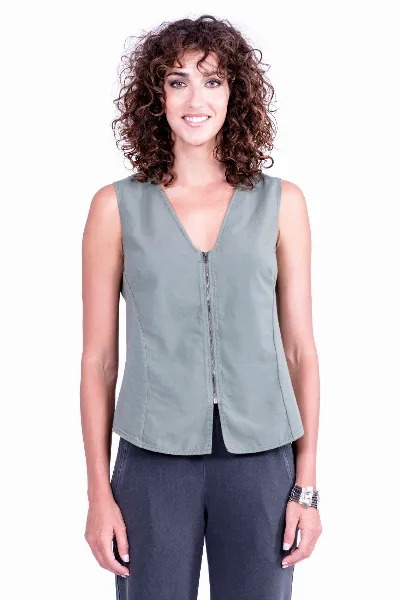 RAVENS VIEW IBIZA RAVENS VIEW IBIZA Damen vegan Weste Khaki