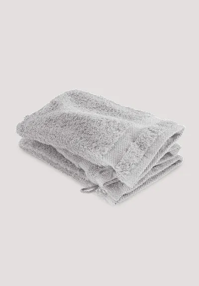 hessnatur hessnatur Waschhandschuh im 3er-Pack aus Bio-Baumwolle - grau - Größe 15x20 cm