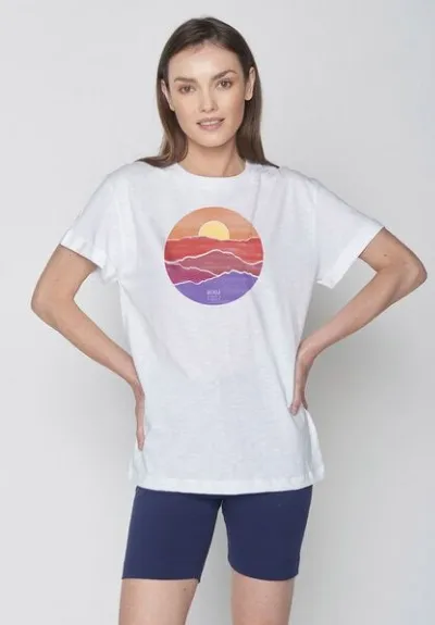 GreenBomb GREENBOMB Nature Levels Stop - Lässiges T-Shirt aus Bio-Baumwolle / hochwertiger Print / Fair & Vegan
