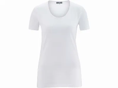 Living Crafts Living Crafts Bio-Damen-T-Shirt FRIEDA mit Rundhalsausschnitt, white,