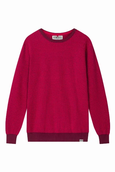 KOMODO KOMODO Herren vegan Pullover Hasan Wein