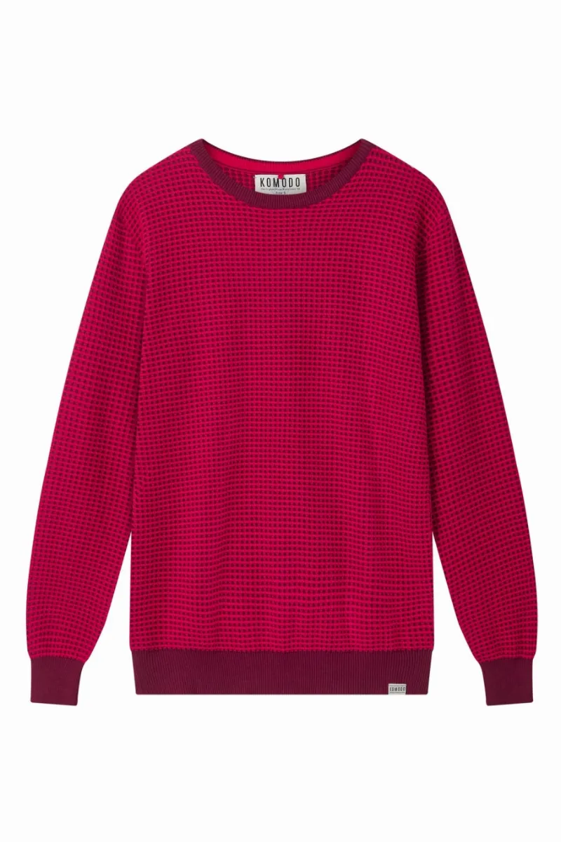 KOMODO KOMODO Herren vegan Pullover Hasan Wein