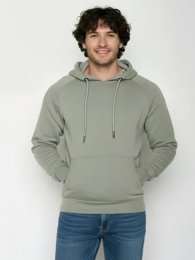 GreenBomb GREENBOMB Basic Trek - Hoodie aus Bio-Baumwolle mit Raglan-Arm / GOTS / Fair & Vegan