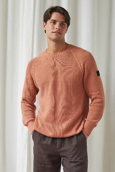 TWOTHIRDS TWOTHIRDS Herren vegan Pullover Tortuga Ziegel
