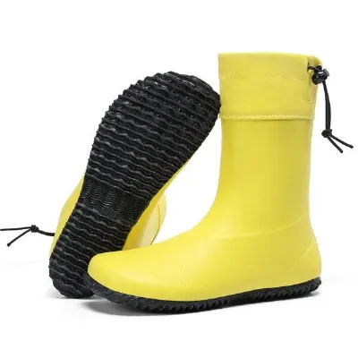 SAGUARO SAGUARO Gummistiefel Barfußschuhe vegan Winter Regen Stiefel Naturkautschuk gefüttert