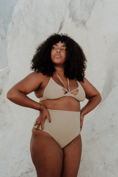 Anekdot Anekdot Damen vegan Bikini Nova Core Beige Hohe Taille