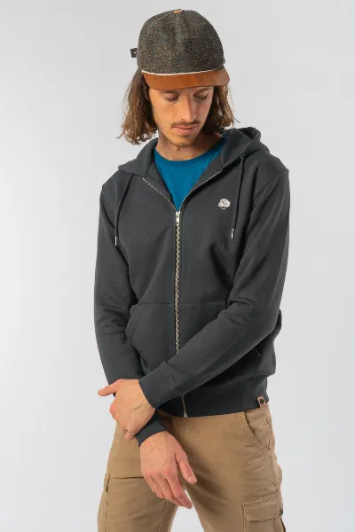 GREEN SHIRTS Basic Zipper aus Bio Baumwolle