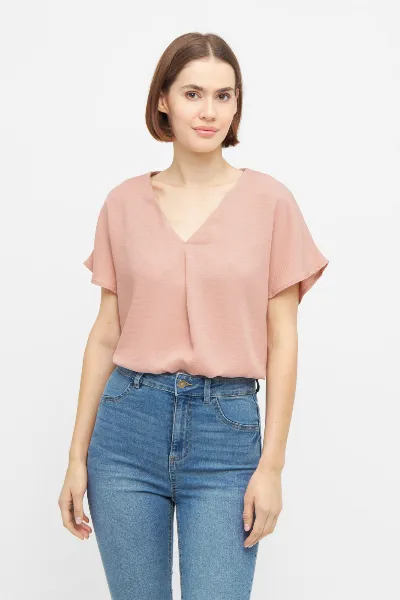 Widda Widda Damen vegan Bluse Beat Rose Pink