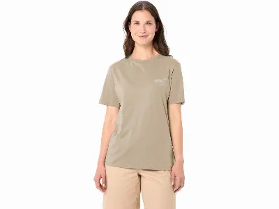 Vaude VAUDE Damen-T-Shirt Spirit II mit Rückenaufdruck, linen,