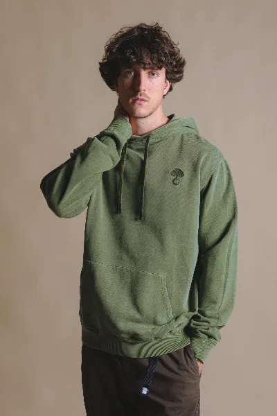 Trendsplant Trendsplant Herren vegan Hoodie Heavyweight Aroes Oak Green