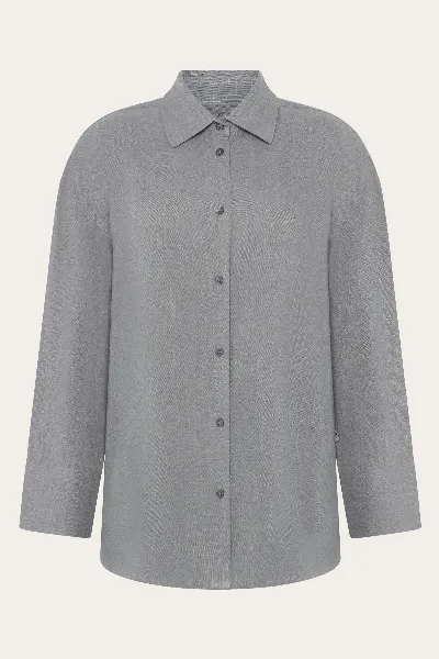 KnowledgeCotton Apparel KnowledgeCotton Apparel Damen vegan Hemd Relaxed Leinen Mix Ultimate