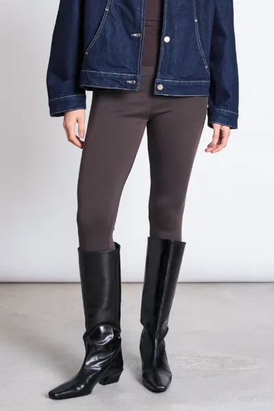 JAN N JUNE JAN 'N JUNE Damen vegan Basic Leggings Schlamm
