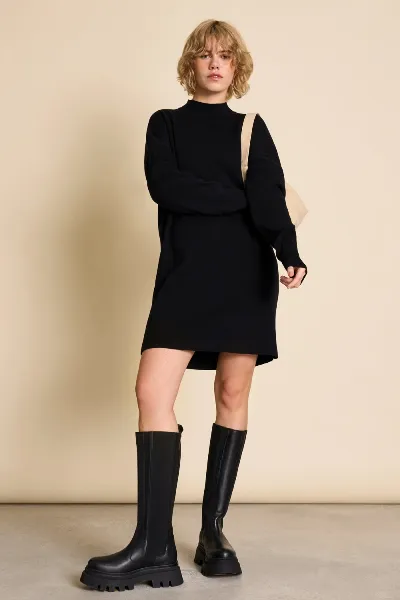 JAN N JUNE JAN 'N JUNE Damen vegan Strickkleid Nuna