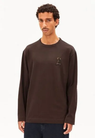 ARMEDANGELS ARMEDANGELS MAARKOS Å LOGO Herren Longsleeve aus Bio-Baumwoll Mix