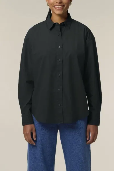 UNIPOLAR UNIPOLAR Damen vegan Bluse Basic Style