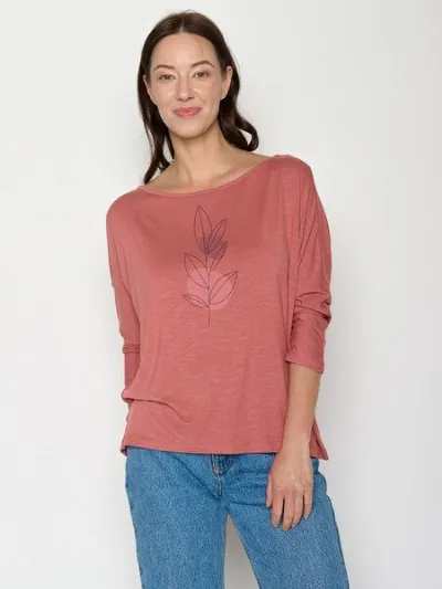 GreenBomb GREENBOMB Bloom Classic Simper - Gemütliches Longsleeve aus Viskose (LENZING ECOVERO) Mix / hochwertiger Print / Fair & Vegan