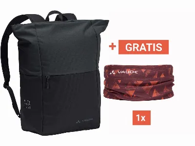 Vaude VAUDE Rucksack Wala black + GRATIS Multifunktionstuch Multitube dark oak