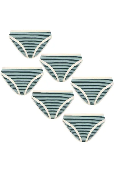 Albero Natur Albero Natur Damen vegan Multipack 6x Slips Agave Und Navy