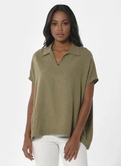 ORGANICATION ORGANICATION Bluse aus LENZING ECOVERO und Leinen