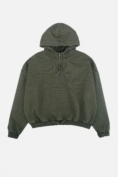 Trendsplant Trendsplant Herren vegan Hoodie Oversized Super Heavy Kombu Grün