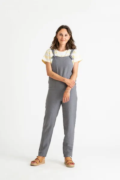 MATONA MATONA Damen vegan Overall Leinen Sturmblau