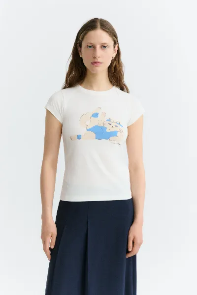 thinking mu Thinking MU Damen vegan T-Shirt Mirna Slim Fit Meowrobics