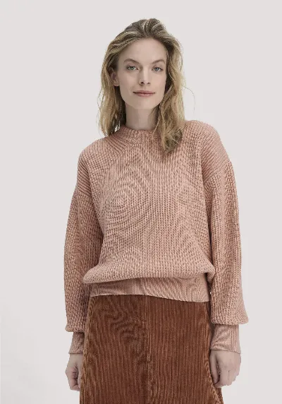 hessnatur hessnatur Damen Strick Pullover Relaxed aus Bio-Baumwolle - rosa