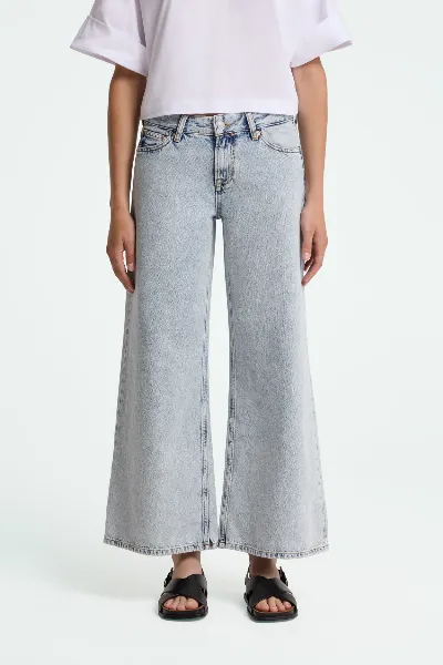 Kings Of Indigo Kings of Indigo Damen vegan Jeans Tanja Blau Reef Marmor