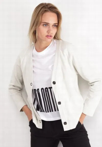 Alma & Lovis Alma & Lovis Softe Sommer-Sweatjacke aus Bio-Baumwolle | Cosy Jacket