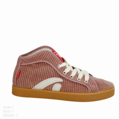Grand Step Shoes Grand Step Shoes Taylor High Top Sneaker Cord rose