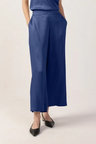 Neu Nomads Neu Nomads Damen vegan Hose Cropped Giada Bluejay