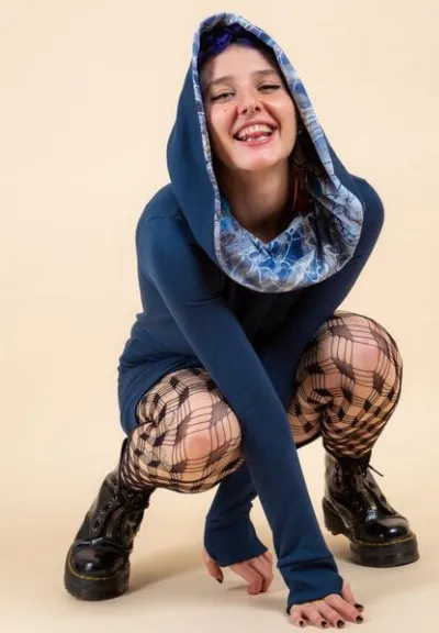 Die rote Zora Die rote Zora Hoodiekleid Ice