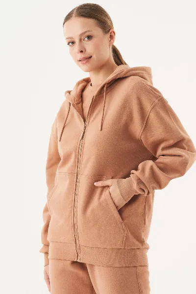 ORGANICATION ORGANICATION Herren vegan Unisex Zip-Up Hoodie Junda