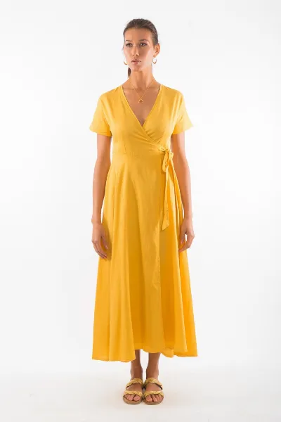 RAVENS VIEW IBIZA RAVENS VIEW IBIZA Damen vegan Kleid Calypso Gold
