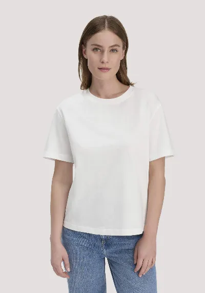 hessnatur hessnatur Damen Heavy Jersey T-Shirt aus Bio-Baumwolle - weiß